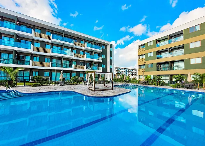 Flat Luxo Oasis do Mana 350m da praia, Polo Aquático-2Qts, 2Gar Pôrto das Galinhas